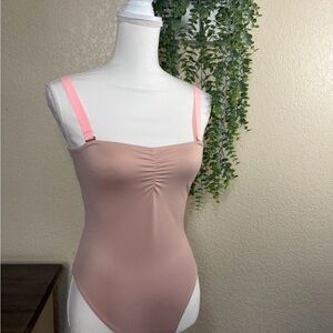 Victoria's Secret Pink Ruched Bodysuit